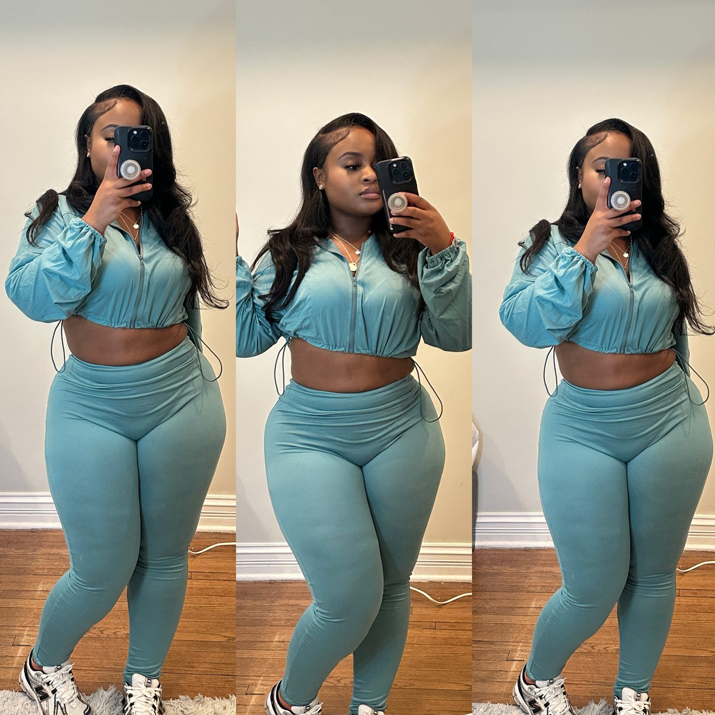 Catching feelings 2 piece set Green